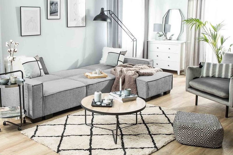 Halsnead Hörnbäddsoffa Vänster - Grå - Möbler - Soffa - Bäddsoffa