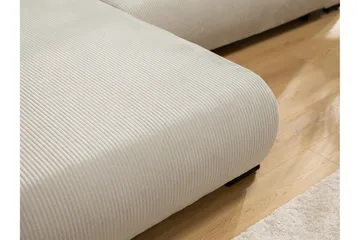 Handda 3-sits Vänstervänd Bäddsoffa med Divan och Schäslong i Tyg - Beige - Möbler - Soffa - Bäddsoffa