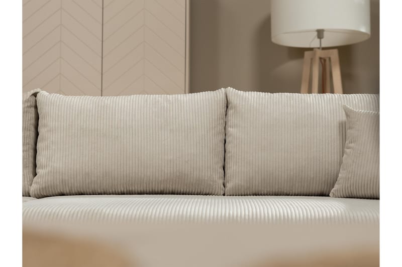 Handda Bäddsoffa m. Divan 3-sits - Beige - Möbler - Soffa - Bäddsoffa