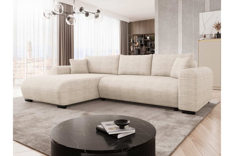 Handda Bäddsoffa m. Divan 3-sits - Beige - Möbler - Soffa - Bäddsoffa