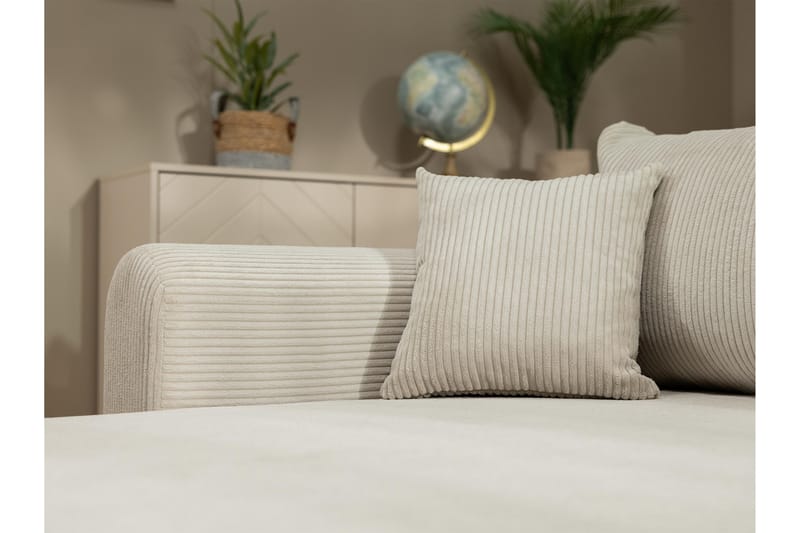 Handda Bäddsoffa med Divan 3-sits - Grå - Möbler - Soffa - Bäddsoffa