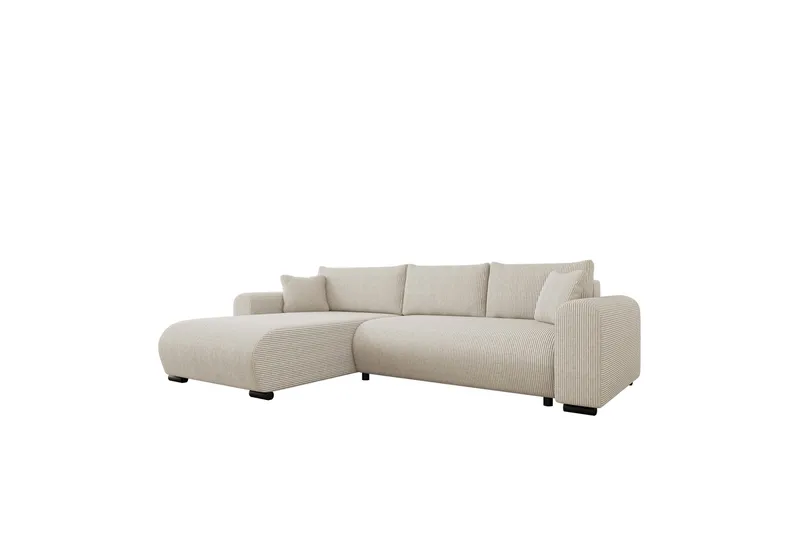 Handda Bäddsoffa med Divan 3-sits i Manchester - Beige - Möbler - Soffa - Bäddsoffa