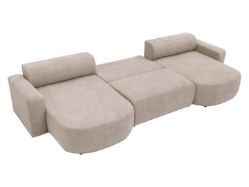 Hanish Bäddsoffa Dubbeldivan 5-sits - Beige - Möbler - Soffa - Bäddsoffa