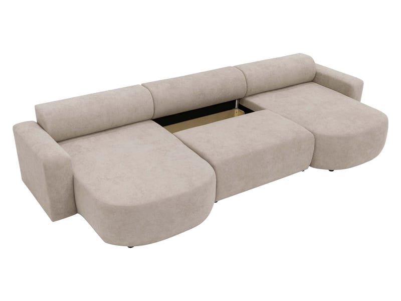 Hanish Bäddsoffa Dubbeldivan 5-sits - Grå - Möbler - Soffa - Bäddsoffa