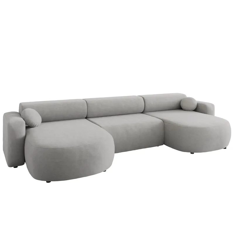Hanish Bäddsoffa Dubbeldivan 5-sits - Grå - Möbler - Soffa - Bäddsoffa