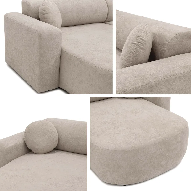 Hanish Bäddsoffa Dubbeldivan 5-sits - Vit - Möbler - Soffa - Bäddsoffa