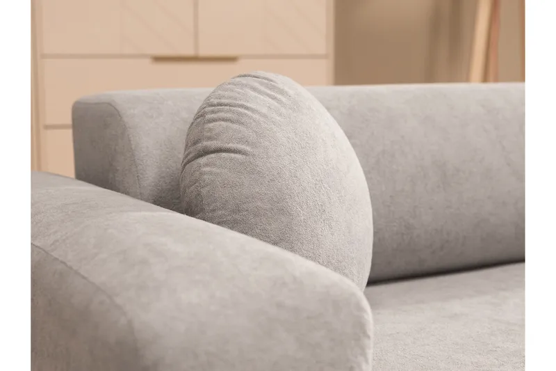 Hanish Bäddsoffa med Divan 3-sits - Grå - Möbler - Soffa - Bäddsoffa