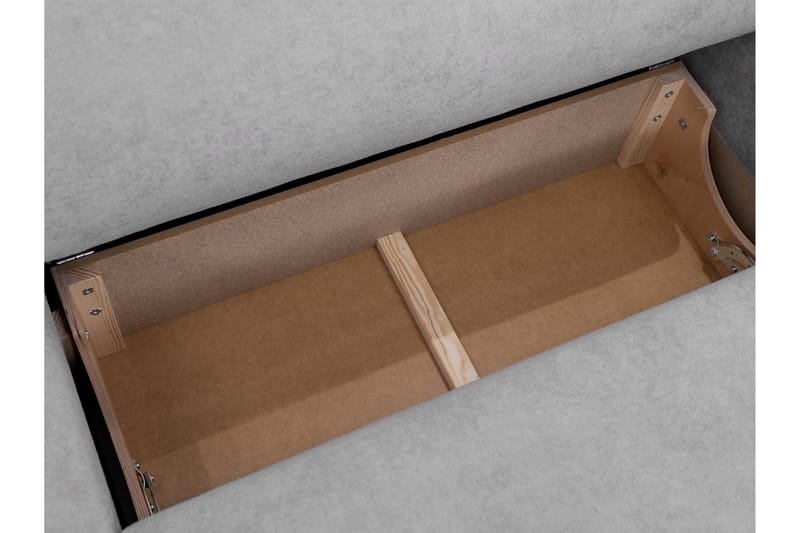 Hanish Bäddsoffa med Divan 3-sits - Grå - Möbler - Soffa - Bäddsoffa