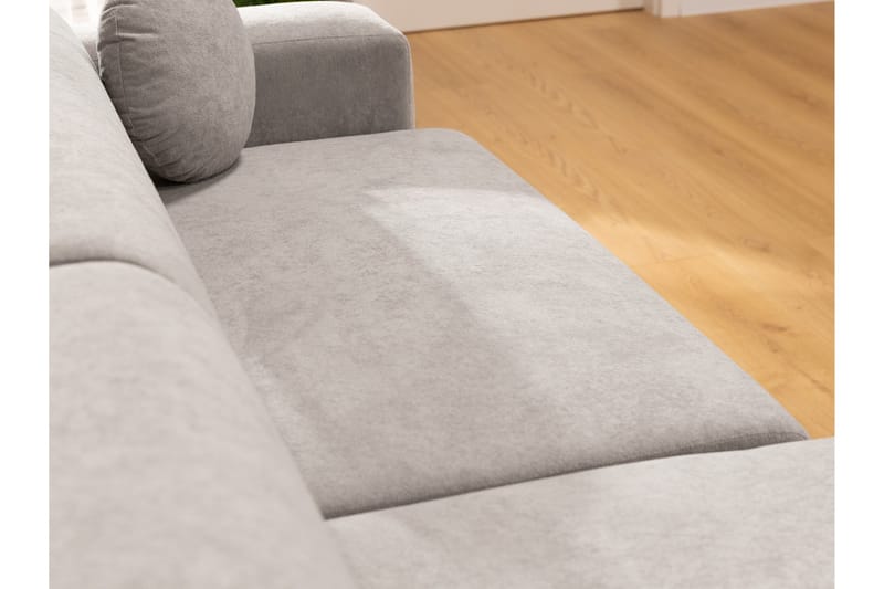 Hanish Bäddsoffa med Divan 3-sits i Plysch - Beige - Möbler - Soffa - Bäddsoffa