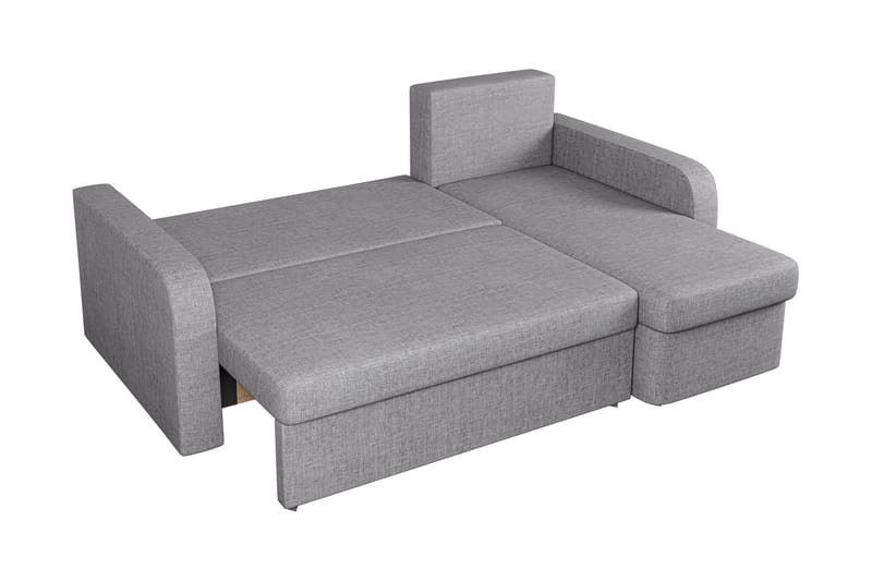 Hardev Bäddsoffa med Divan 3-sits - Grå - Möbler - Soffa - Bäddsoffa