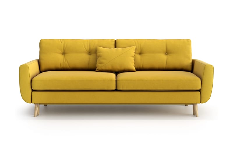 Harrisa 3-sits Bäddsoffa - Gul - Möbler - Soffa - Bäddsoffa