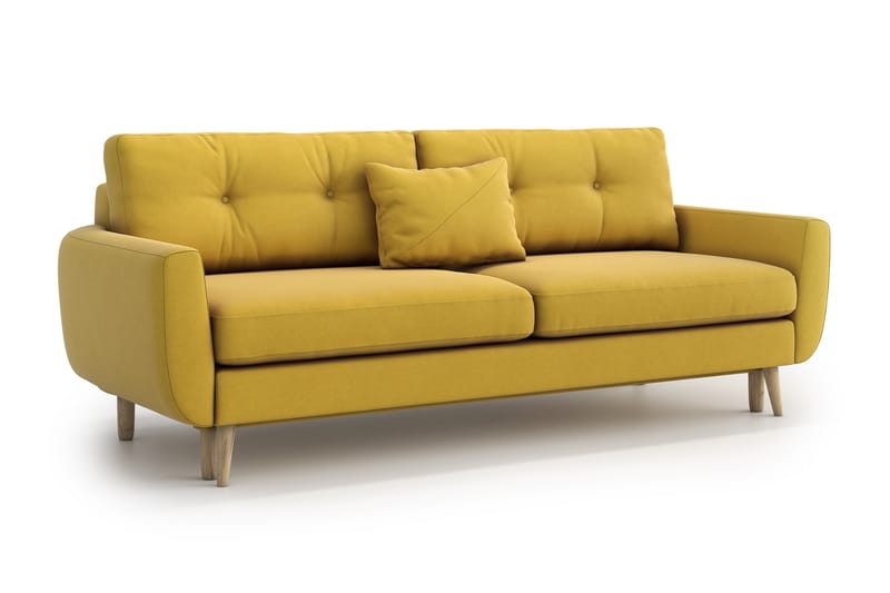 Harrisa 3-sits Bäddsoffa - Gul - Möbler - Soffa - Bäddsoffa