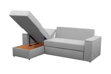 Herosa 3-sits Bäddsoffa med Divan med Förvaring - Blå/Grå - Möbler - Soffa - Bäddsoffa
