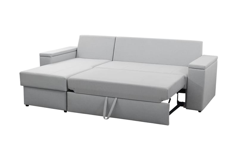 Herosa 3-sits Bäddsoffa med Divan med Förvaring - Grå/Grön - Möbler - Soffa - Bäddsoffa