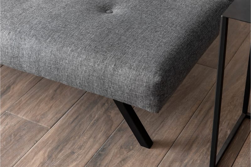Hetalia 3-sits Längsbäddad Bäddsoffa 102x180 cm i Tyg - Grå - Möbler - Soffa - Bäddsoffa