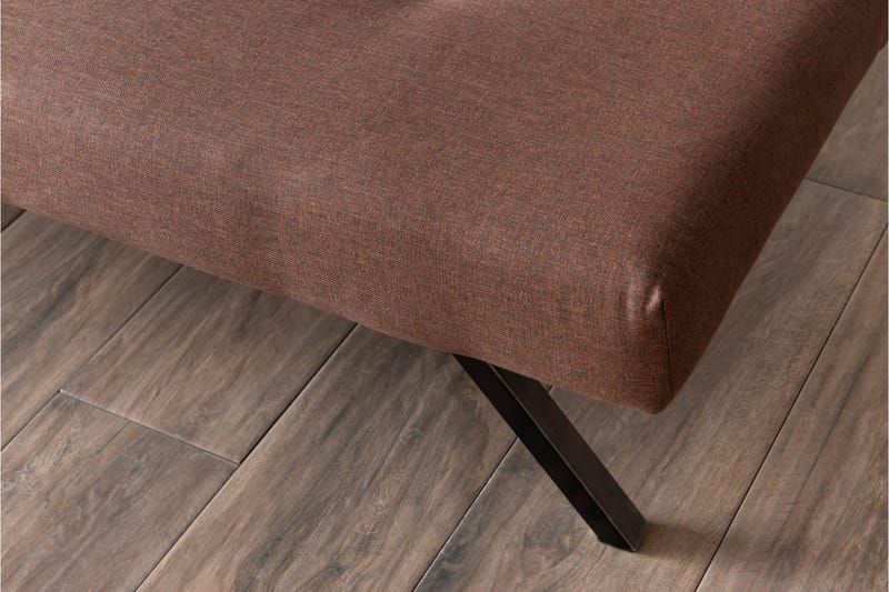 Hetalia 3-sits Rektangulär Längsbäddad Fällbar Bäddsoffa 102x180 cm i Tyg - Brun - Möbler - Soffa - Bäddsoffa