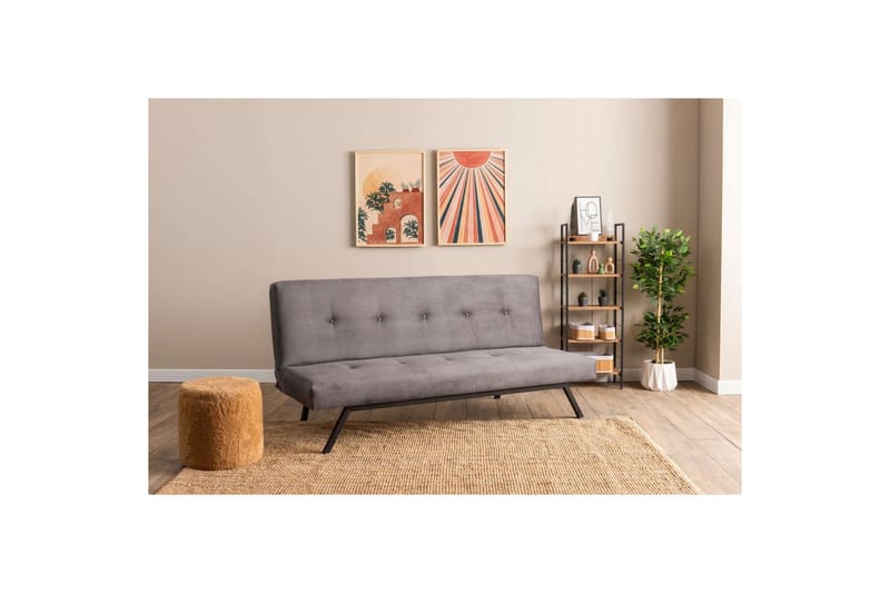 Hetalia Bäddsoffa 3-sits - Grå - Möbler - Soffa - Bäddsoffa