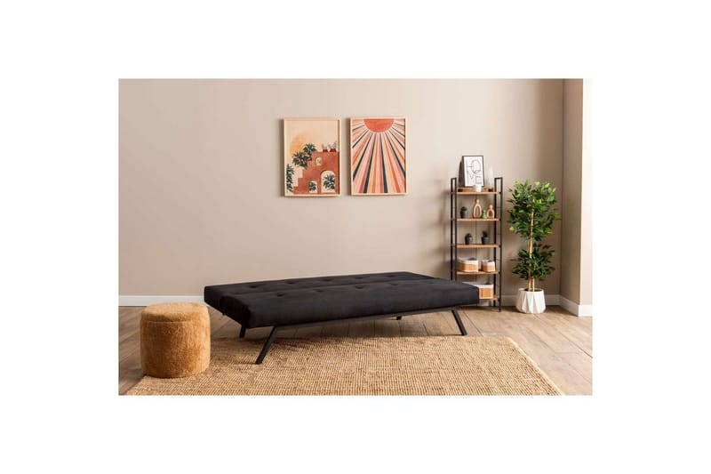 Hetalia Bäddsoffa 3-sits - Svart - Möbler - Soffa - Bäddsoffa