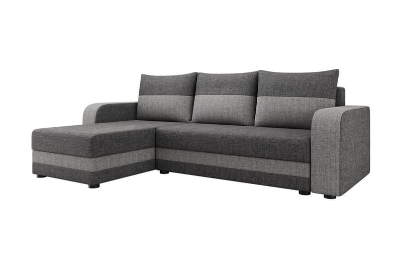 Hewlet 3-sits Divanbäddsoffa Vänster - Grå - Bäddsoffa - Bäddsoffa divan