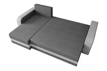 Hewlet 3-sits Divanbäddsoffa Vänster - Grå - Möbler - Soffa - Bäddsoffa