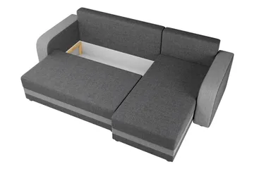 Hewlet 3-sits Divanbäddsoffa Vänster - Grå - Möbler - Soffa - Bäddsoffa