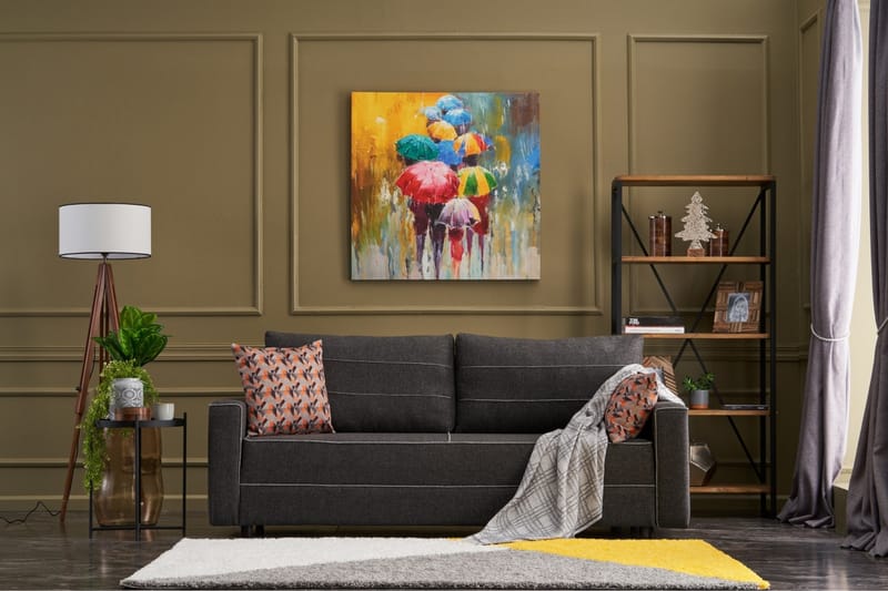 Highbank Bäddsoffa 3-sits 185x150 - Antracit - Möbler - Soffa - Bäddsoffa