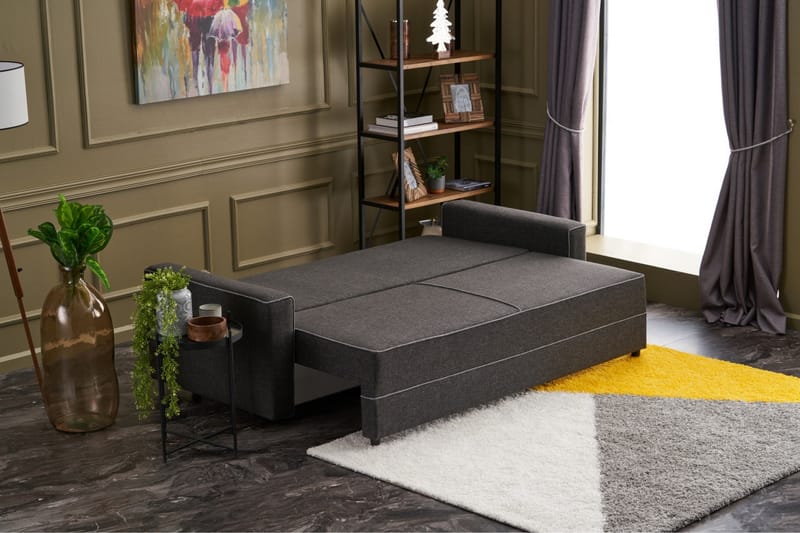Highbank Bäddsoffa 3-sits 185x150 - Antracit - Möbler - Soffa - Bäddsoffa