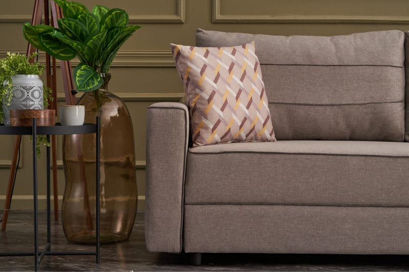 Highbank Bäddsoffa 3-sits 185x150 - Cream - Möbler - Soffa - Bäddsoffa