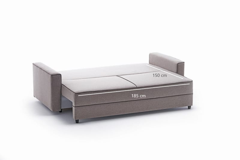 Highbank Bäddsoffa 3-sits 185x150 - Cream - Möbler - Soffa - Bäddsoffa