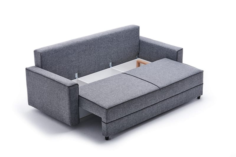 Highbank Bäddsoffa 3-sits 185x150 - Grå - Möbler - Soffa - Bäddsoffa