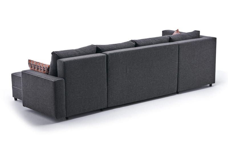 Highbank Bäddsoffa m. Divan 4-sits 200x150 - Antracit - Möbler - Soffa - Bäddsoffa