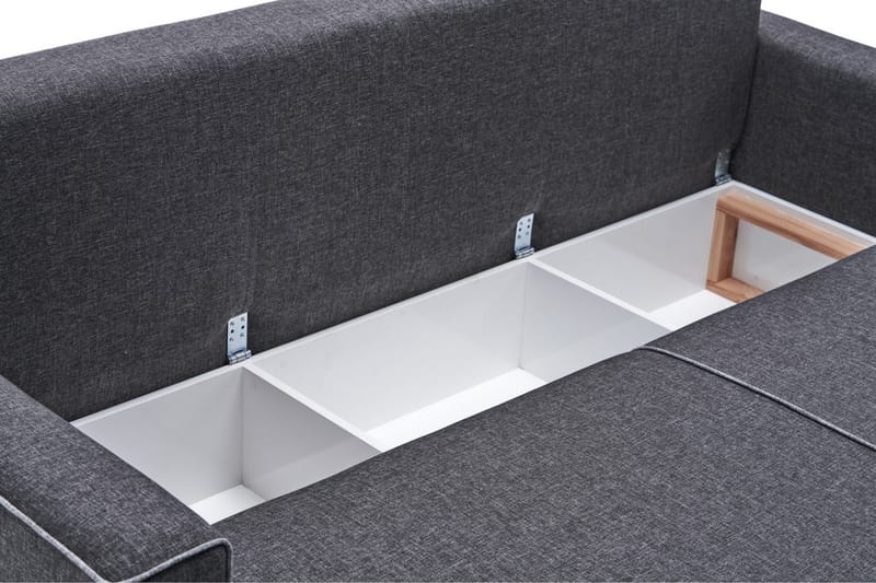 Highbank Bäddsoffa m. Divan 4-sits 200x150 - Antracit - Möbler - Soffa - Bäddsoffa