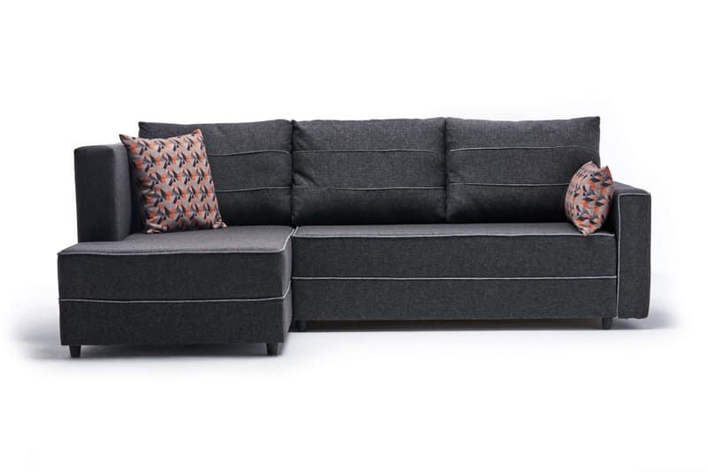 Highbank Bäddsoffa m. Divan 4-sits 200x150 - Antracit - Bäddsoffa - Bäddsoffa divan