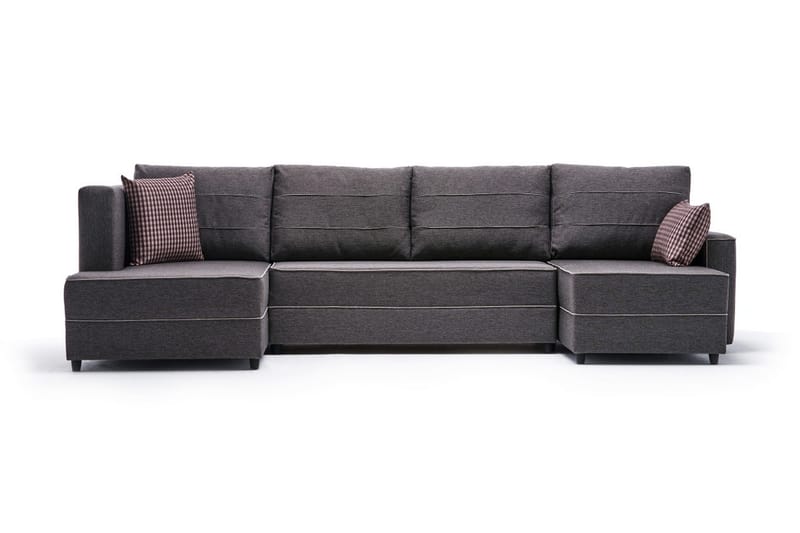 Highbank Bäddsoffa m. Divan 4-sits 200x150 - Brun - Bäddsoffa - Bäddsoffa divan