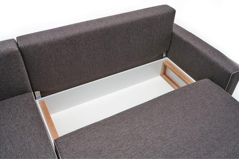 Highbank Bäddsoffa m. Divan 4-sits 200x150 - Brun - Möbler - Soffa - Bäddsoffa