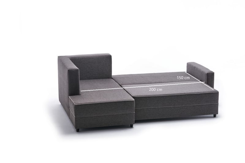 Highbank Bäddsoffa m. Divan 4-sits 200x150 - Brun - Möbler - Soffa - Bäddsoffa