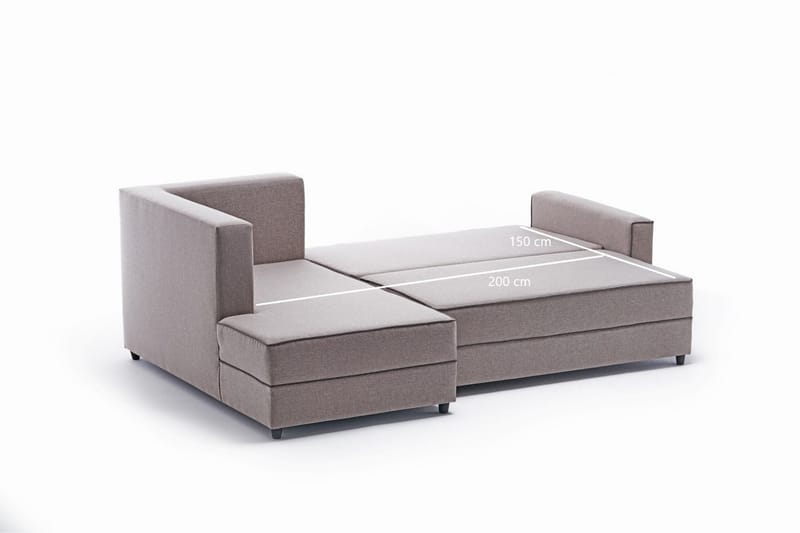 Highbank Bäddsoffa m. Divan 4-sits 200x150 - Cream - Möbler - Soffa - Bäddsoffa