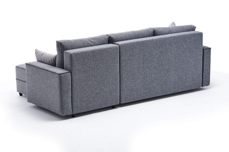 Highbank Bäddsoffa m. Divan 4-sits 200x150 - Grå - Möbler - Soffa - Bäddsoffa