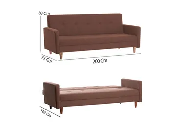 Hiko Bäddsoffa - Brun - Möbler - Soffa - Bäddsoffa