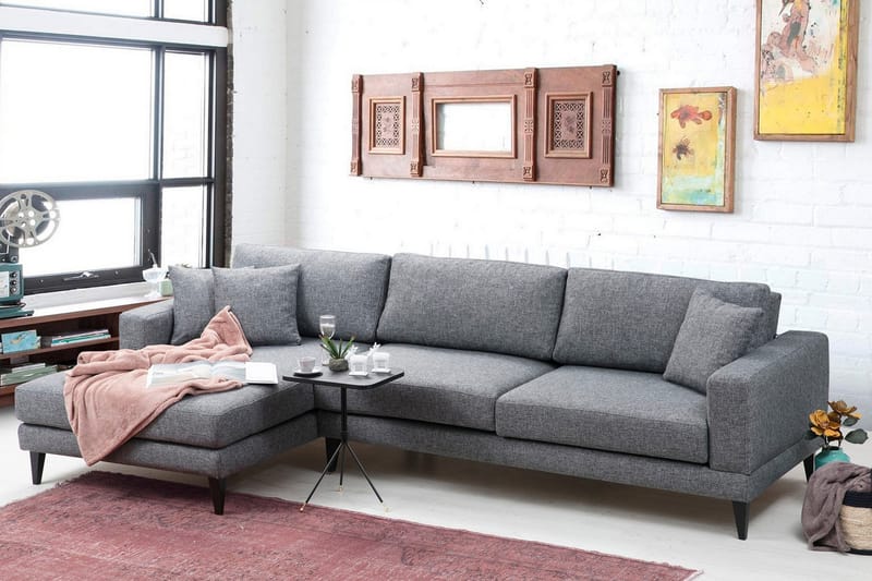 Hilari Bäddsoffa med Divan Vänster - Grå - Möbler - Soffa - Bäddsoffa