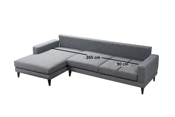 Hilari Bäddsoffa med Divan Vänster - Grå - Möbler - Soffa - Bäddsoffa