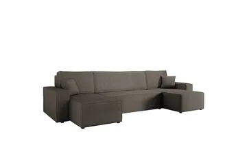 Hobson Bäddsoffa Dubbeldivan 4-sits i Plysch