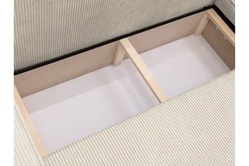Hobson Bäddsoffa med Divan 3-sits i Plysch - Beige - Möbler - Soffa - Bäddsoffa