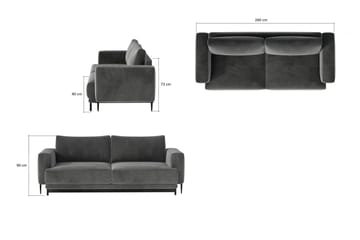 Hopland 4-sits Bäddsoffa - Beige - Möbler - Soffa - Bäddsoffa