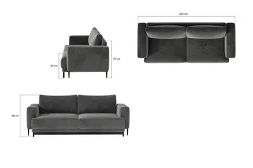 Hopland 4-sits Bäddsoffa - Ljusbeige - Möbler - Soffa - Bäddsoffa