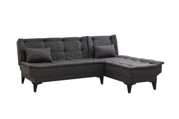 Hunterville 4-sits L-formad Bäddsoffa 107x225 cm i Tyg - Grå - Möbler - Soffa - Bäddsoffa