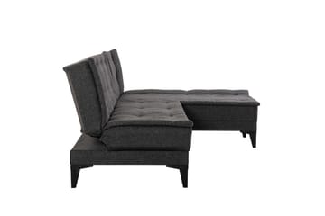 Hunterville 4-sits L-formad Bäddsoffa 107x225 cm i Tyg - Grå - Möbler - Soffa - Bäddsoffa