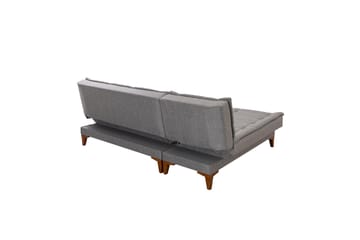 Hunterville 4-sits Vänster L-formad Längsbäddad Bäddsoffa 107x225 cm i Tyg - Grå - Möbler - Soffa - Bäddsoffa