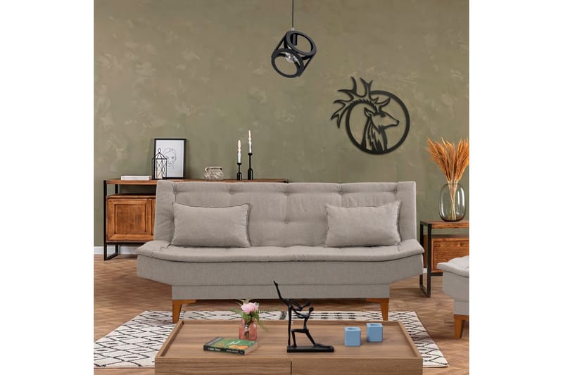 Hunterville Bäddsoffa 3-sits 106x186 - Cream - Möbler - Soffa - Bäddsoffa