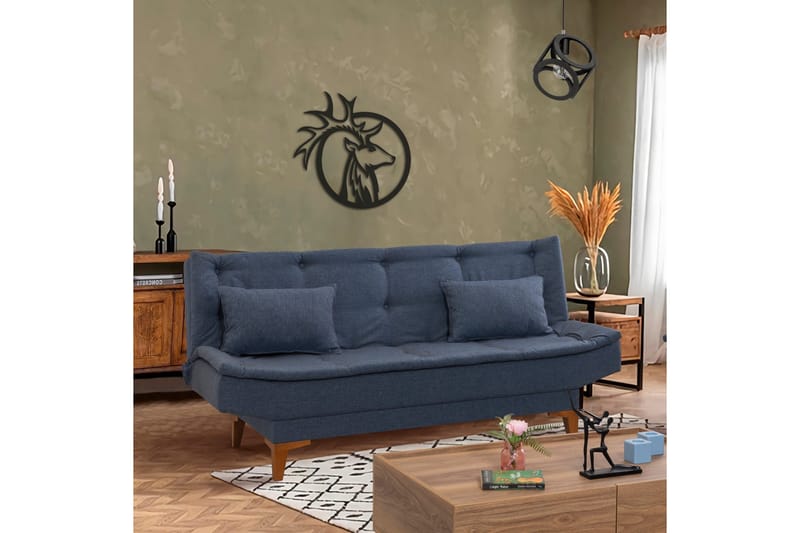 Hunterville Bäddsoffa 3-sits 106x187 - Mörkblå - Möbler - Soffa - Bäddsoffa